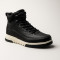 Мужские черные зимние ботинки Grunberg 148198-13-01 6081 из натуральной кожи с утеплением из натуральной шерсти от итальянского бренда