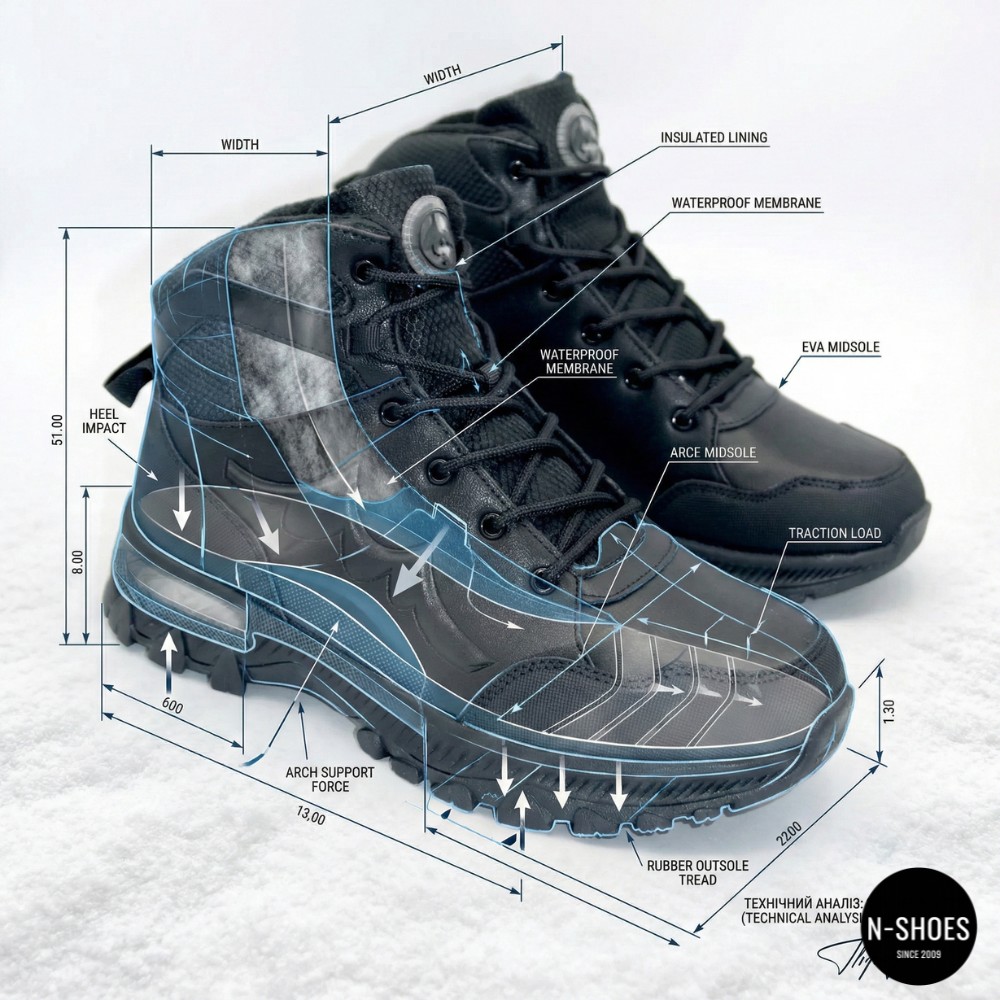 Чоловічі зимові черевики Grunberg 148153-14-01E 6082 на вовні