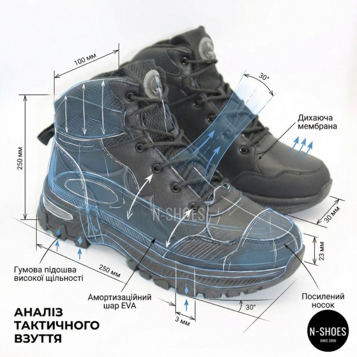 Мужские кожаные ботинки Grunberg 148153-14-01E 6082 с шерстью