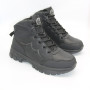 Men’s black winter boots Grunberg 148153-14-01E 6082 - genuine leather and warm wool lining
