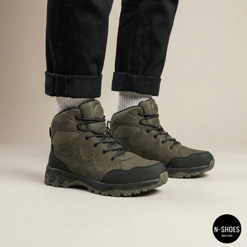 Чоловічі шкіряні черевики GRUNBERG 148153-14-03 6083 на натуральній вовні