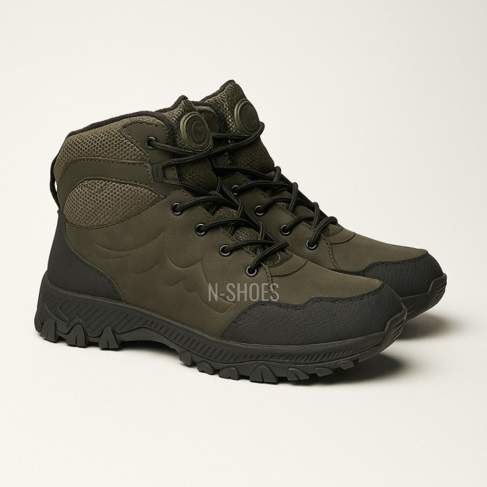 Men's Leather Winter Boots GRUNBERG 148153-14-03 6083 with Natural Wool