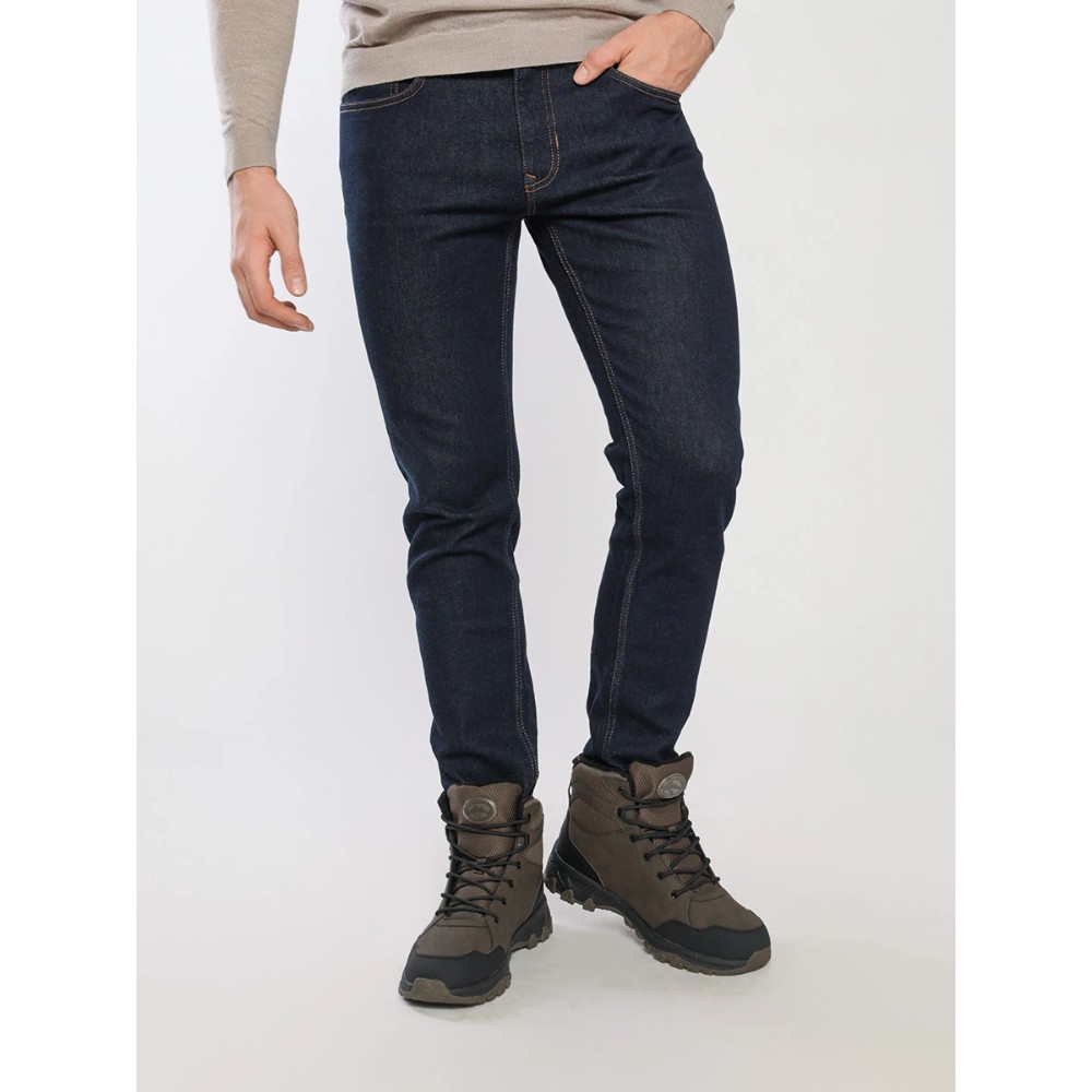 Мужские зимние ботинки хаки GRUNBERG 148153-14-03 6083 из натуральной кожи с шерстью