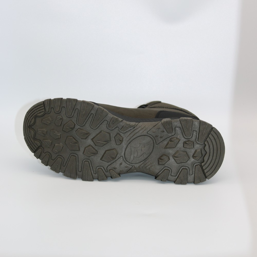 Мужские зимние ботинки хаки GRUNBERG 148153-14-03 6083 из натуральной кожи с шерстью