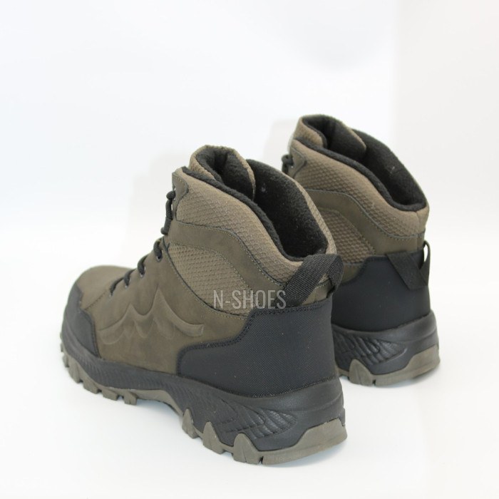 Men's Leather Winter Boots GRUNBERG 148153-14-03 6083 with Natural Wool