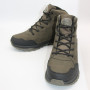 Мужские зимние ботинки хаки GRUNBERG 148153-14-03 6083 из натуральной кожи с шерстью
