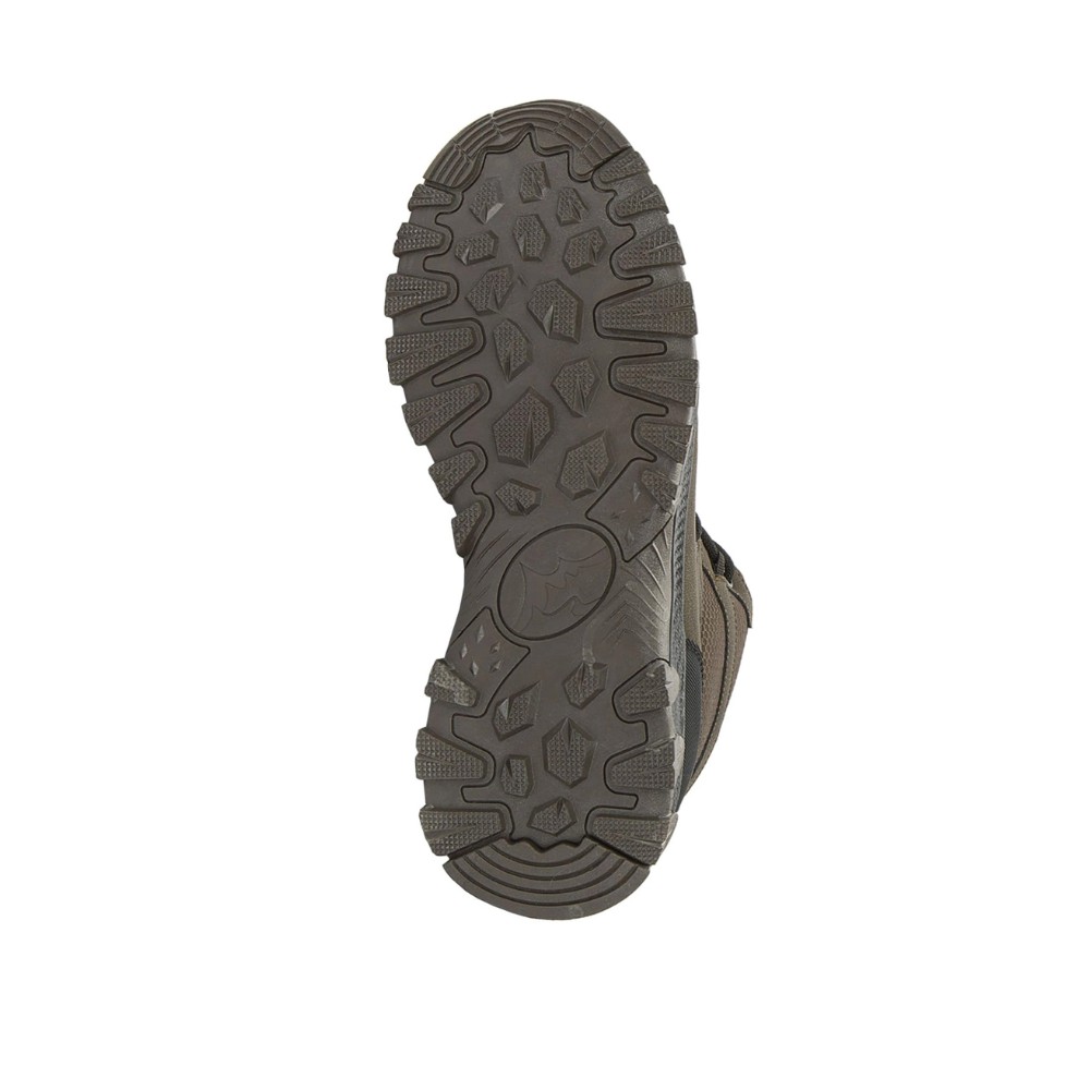 Мужские зимние ботинки хаки GRUNBERG 148153-14-03 6083 из натуральной кожи с шерстью