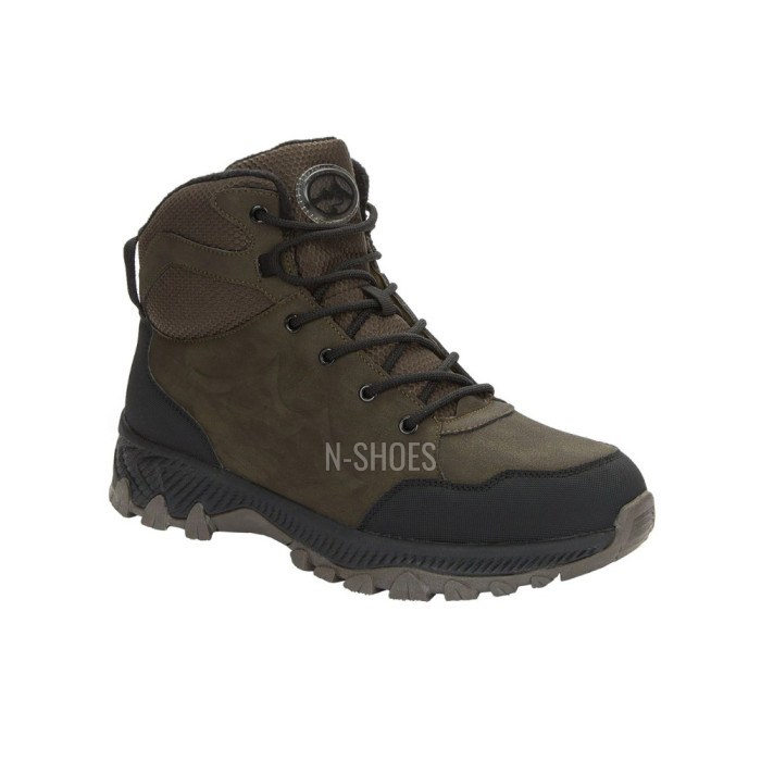 Men's Leather Winter Boots GRUNBERG 148153-14-03 6083 with Natural Wool