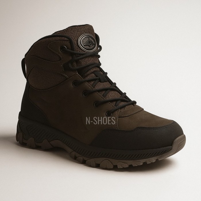 Men's Leather Winter Boots GRUNBERG 148153-14-03 6083 with Natural Wool