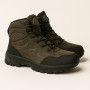Мужские зимние ботинки хаки GRUNBERG 148153-14-03 6083 из натуральной кожи с шерстью