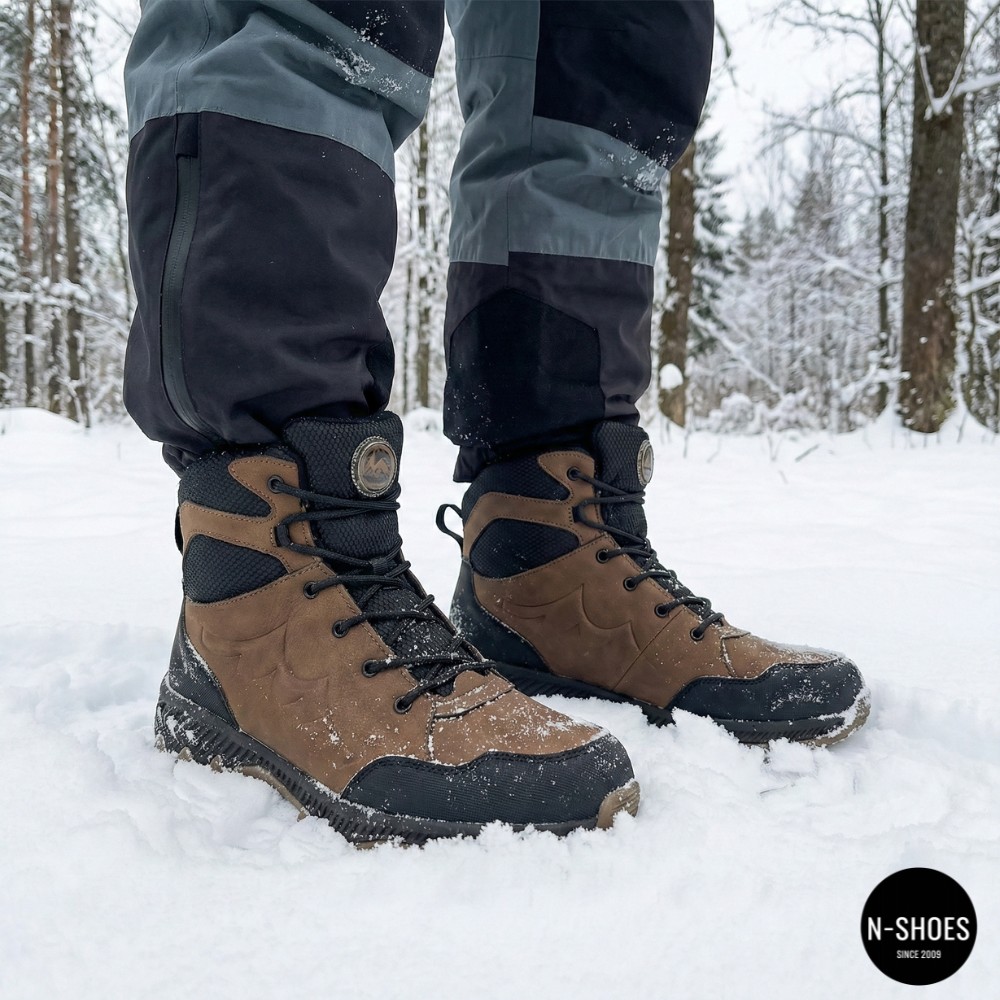 Зимові чоловічі черевики Grunberg 148153-14-04 6084 (коричневі)