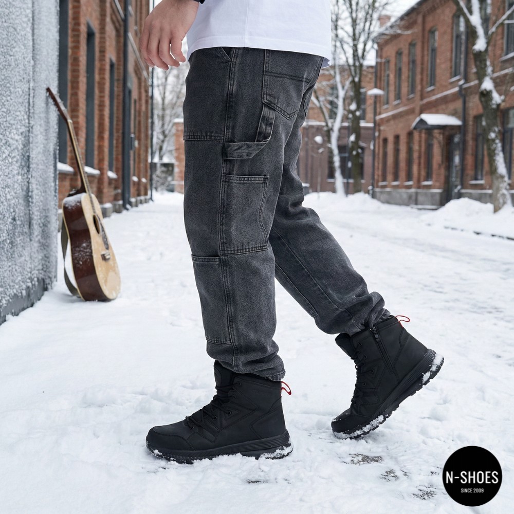 Чоловічі шкіряні черевики Grunberg 148193-10-01E 6085 на натуральній вовні