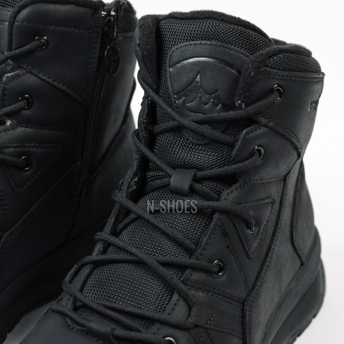 Men’s Black Leather Boots Grunberg 148193-10-01E 6085 Wool Lined