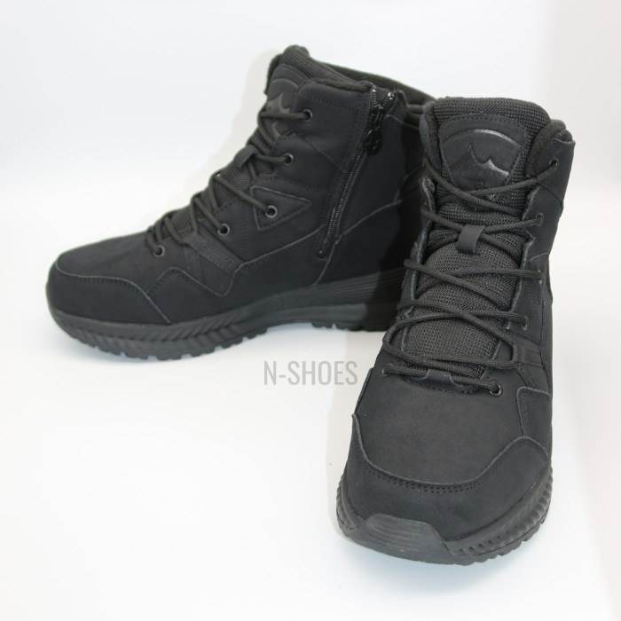 Men’s Black Leather Boots Grunberg 148193-10-01E 6085 Wool Lined
