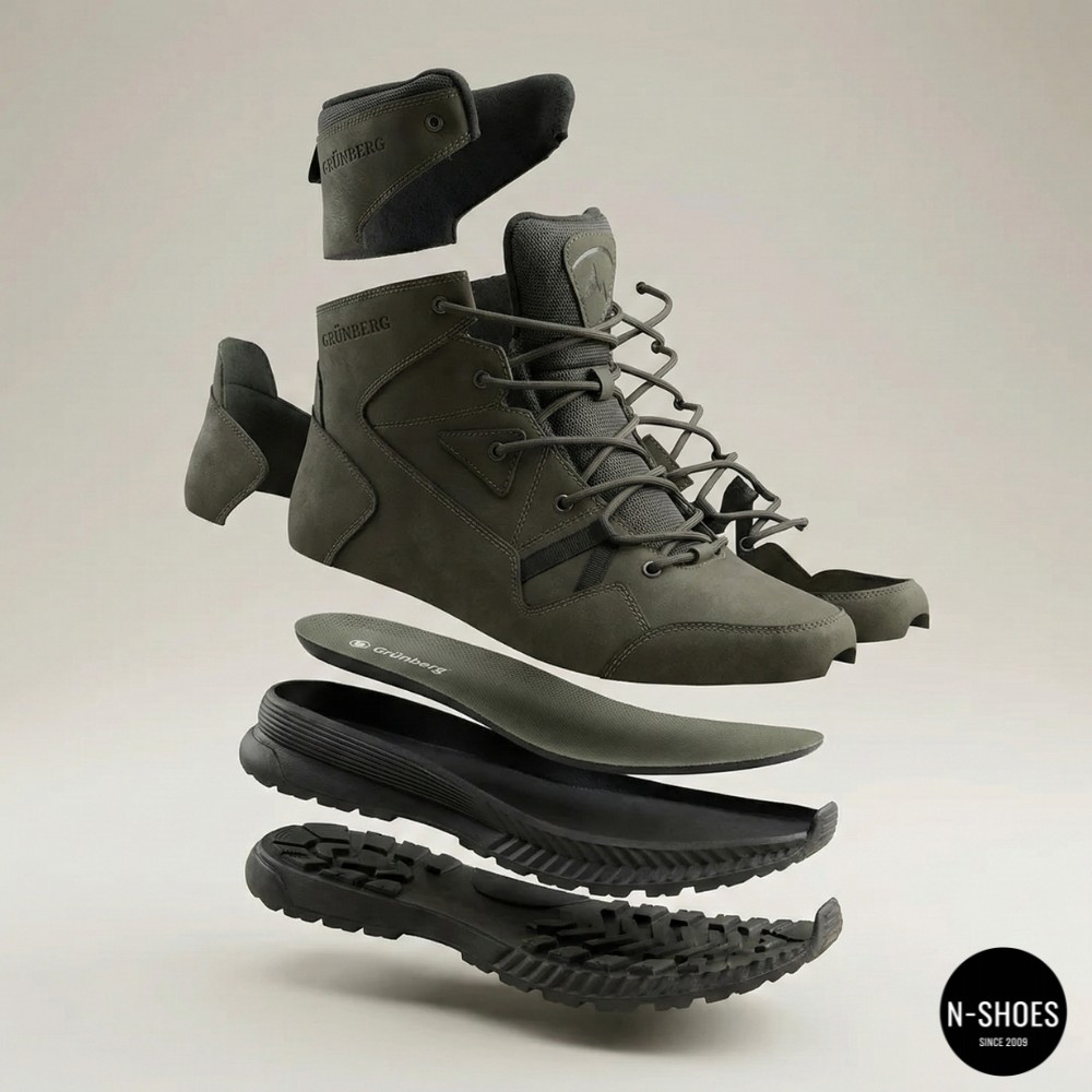 Чоловічі зимові черевики Grunberg 148193-10-03E 6086 (Хакі)