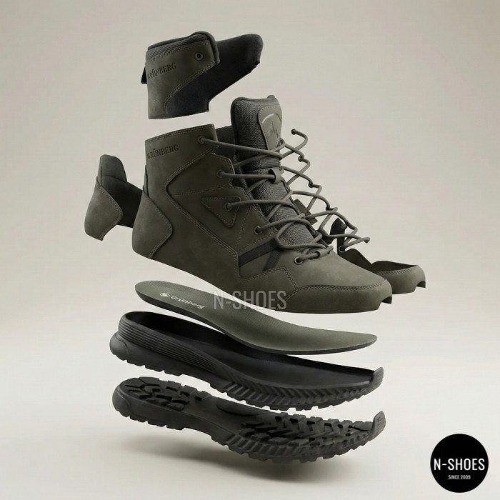 Men's Winter Boots Grunberg 148193-10-03E 6086 – Khaki Leather