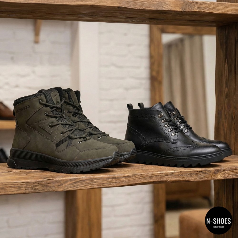 Чоловічі зимові черевики Grunberg 148193-10-03E 6086 (Хакі)