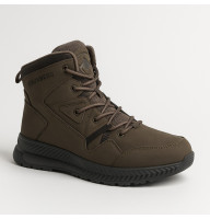 Зимові чоловічі черевики GRUNBERG 148193-10-03E 6086 з натуральної шкіри з натуральним хутром, колір хакі