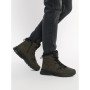 Men’s winter boots GRUNBERG 148193-10-03E 6086, leather with natural fur, khaki