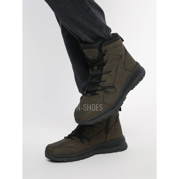 Men's Winter Boots Grunberg 148193-10-03E 6086 – Khaki Leather