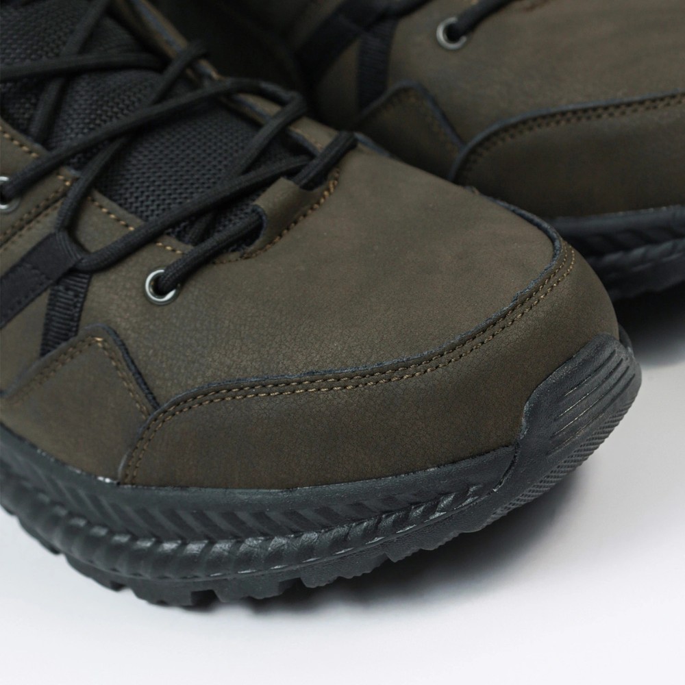 Men’s winter boots GRUNBERG 148193-10-03E 6086, leather with natural fur, khaki