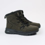 Men’s winter boots GRUNBERG 148193-10-03E 6086, leather with natural fur, khaki