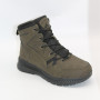 Men’s winter boots GRUNBERG 148193-10-03E 6086, leather with natural fur, khaki