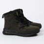 Men’s winter boots GRUNBERG 148193-10-03E 6086, leather with natural fur, khaki