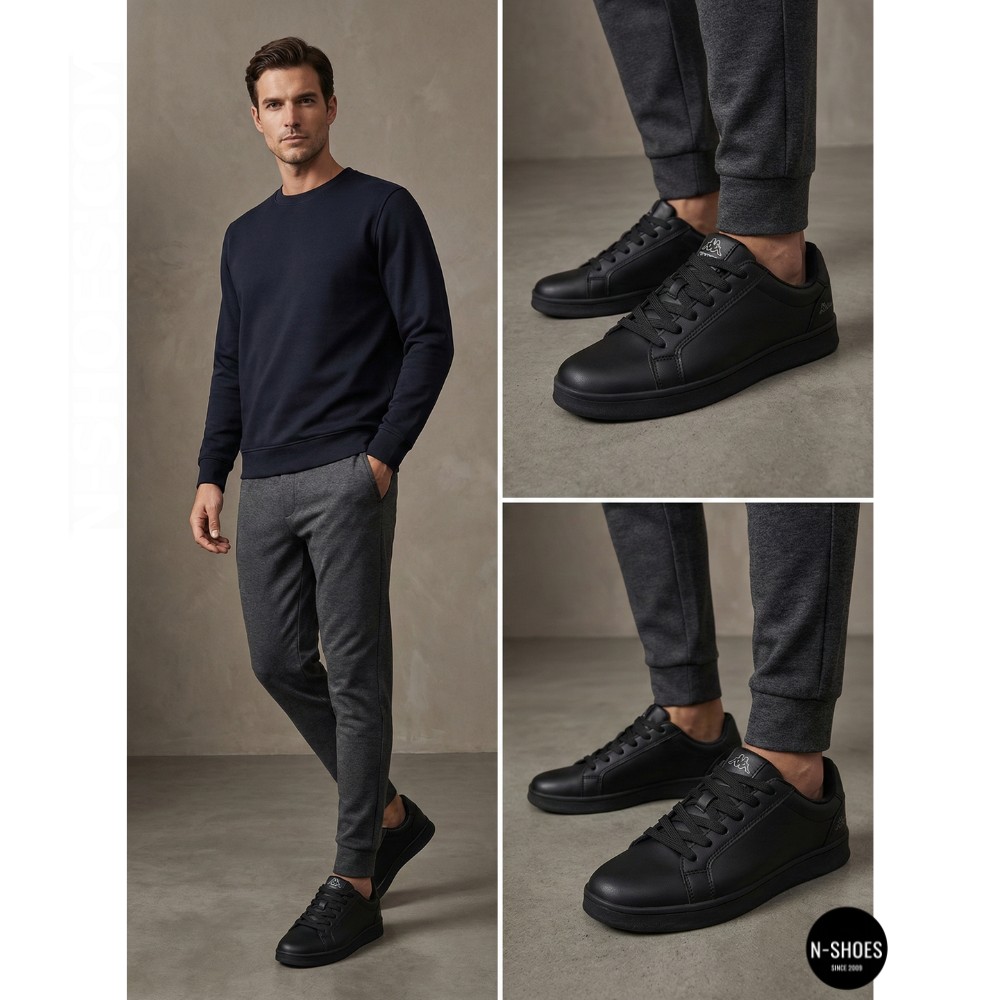 Чоловічі чорні демісезонні кросівки Kappa CEO-MP87-26146 6092