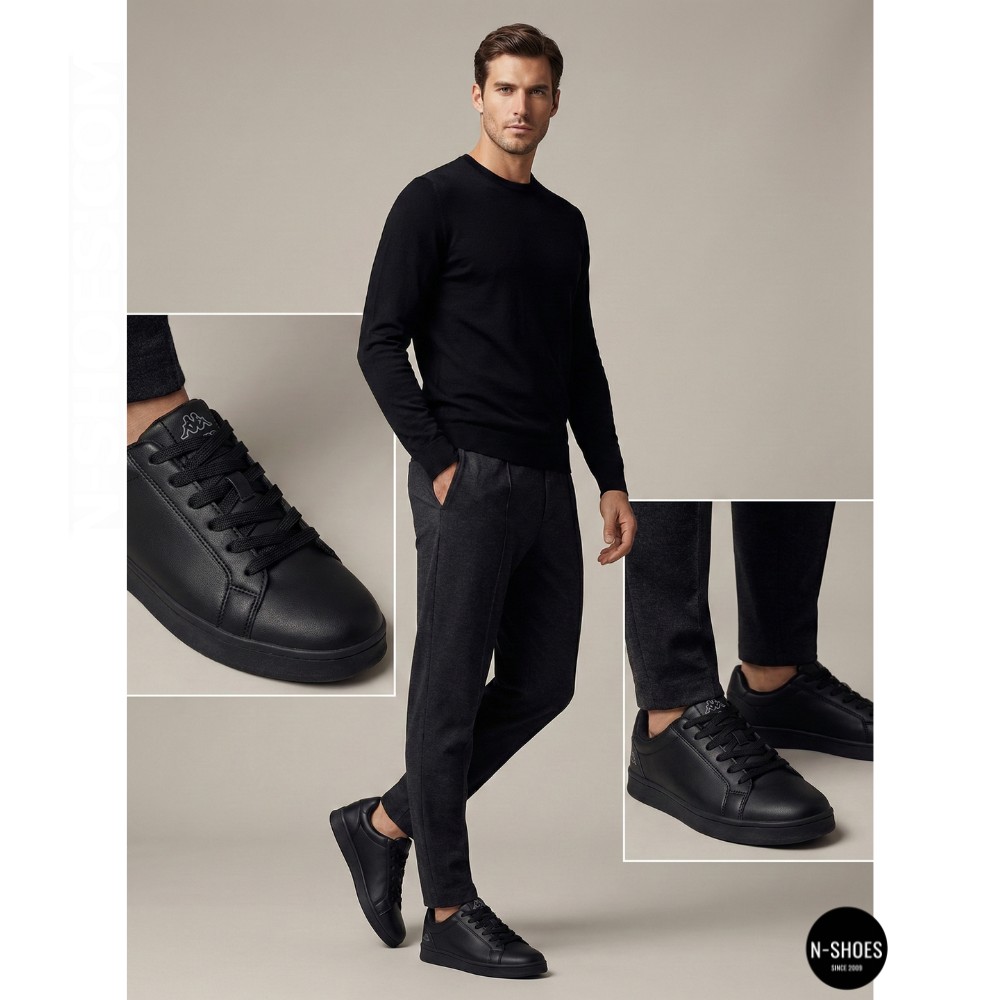 Чоловічі чорні демісезонні кросівки Kappa CEO-MP87-26146 6092