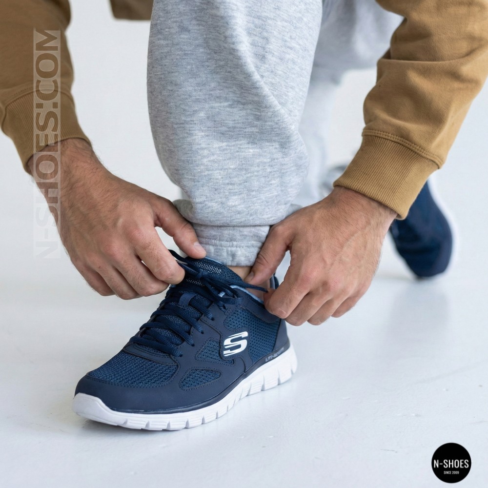 Men's Blue Comfortable Sneakers Skechers Agoura 52635NVY 6095