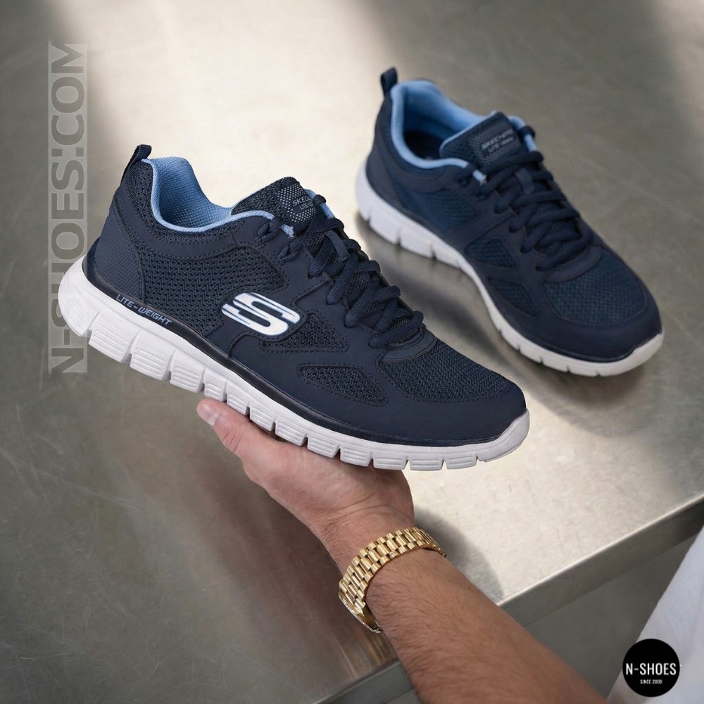 Men's Blue Comfortable Sneakers Skechers Agoura 52635NVY 6095