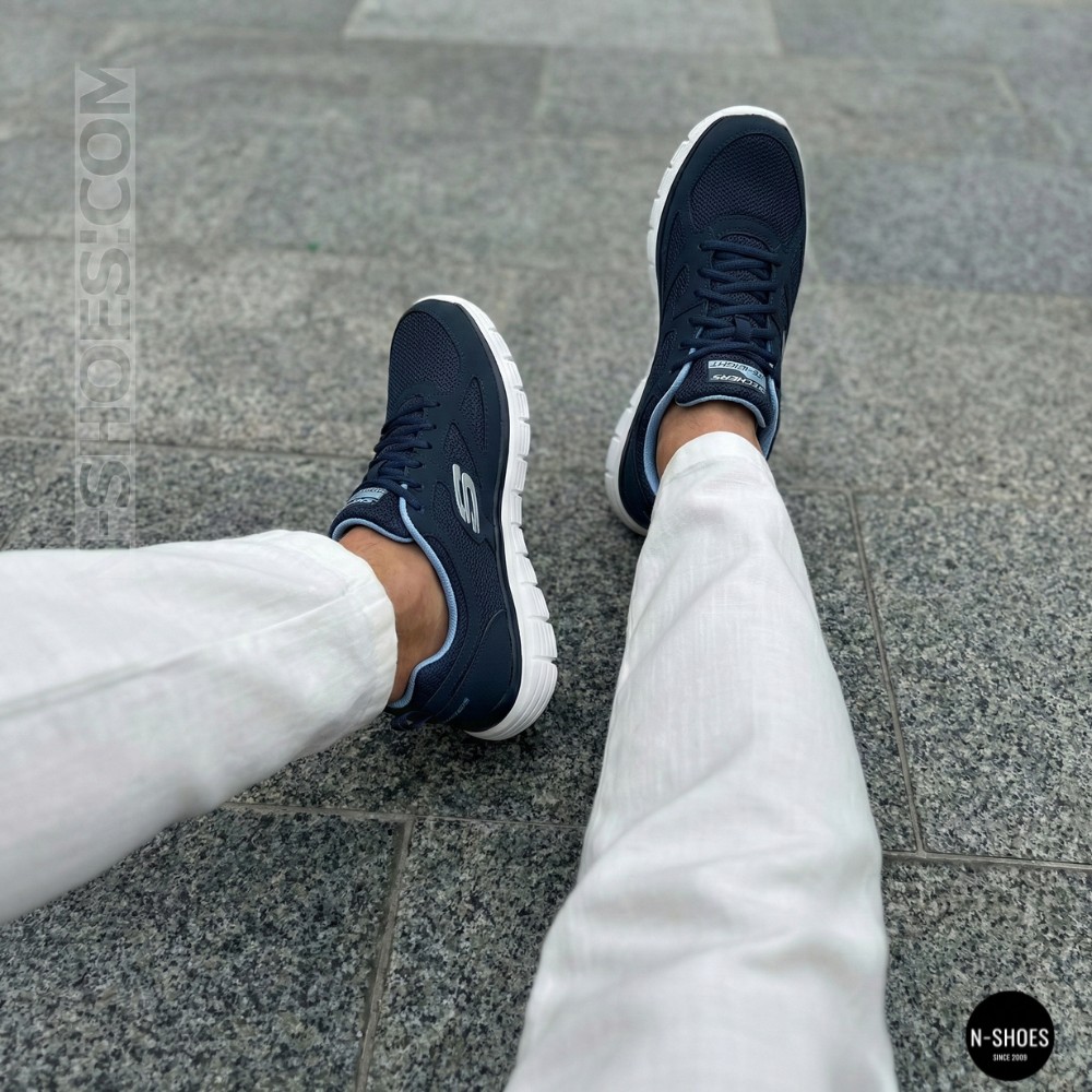 Men's Blue Comfortable Sneakers Skechers Agoura 52635NVY 6095