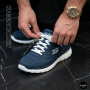 Men's Blue Comfortable Sneakers Skechers Agoura 52635NVY 6095