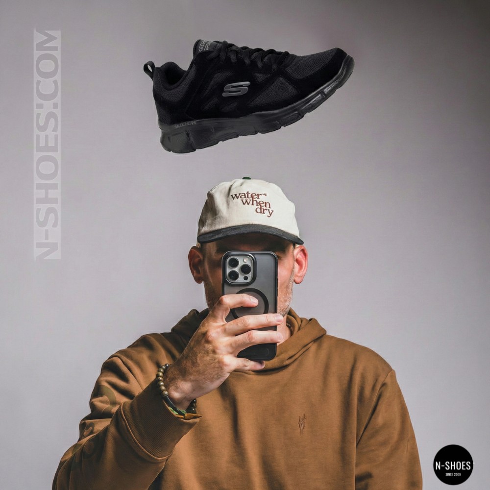 Men's Skechers Ezdez 52748BBK 6096 Sneakers with Memory Foam