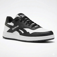 Мужские черно-белые кожаные демисезонные кроссовки Reebok BB 1000 100211081 6097 оригинальные