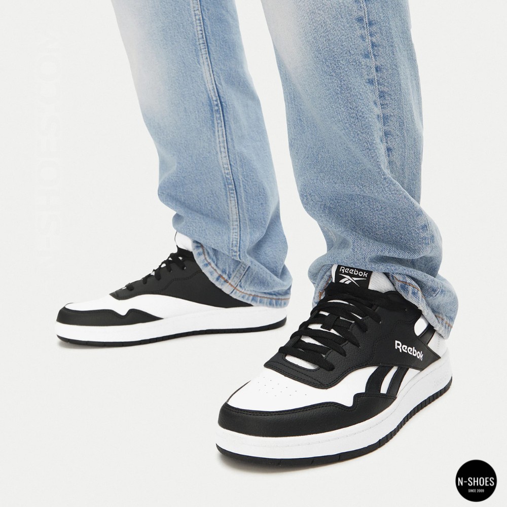 Чоловічі шкіряні кросівки Reebok BB 1000 100211081 6097 чорно-білі