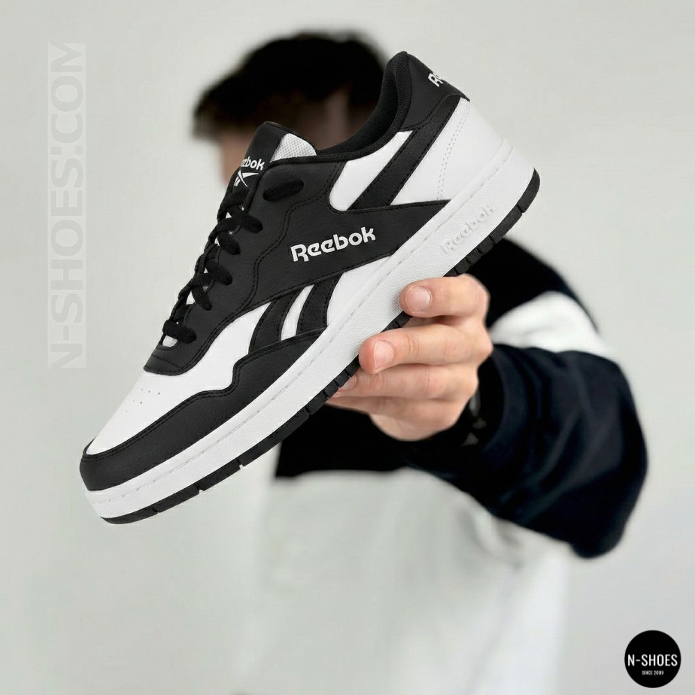 Чоловічі шкіряні кросівки Reebok BB 1000 100211081 6097 чорно-білі