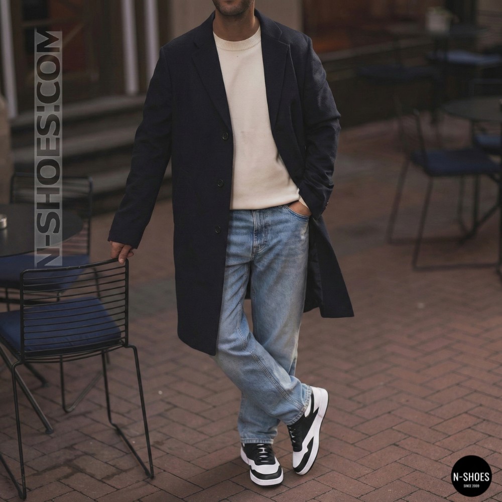 Чоловічі шкіряні кросівки Reebok BB 1000 100211081 6097 чорно-білі