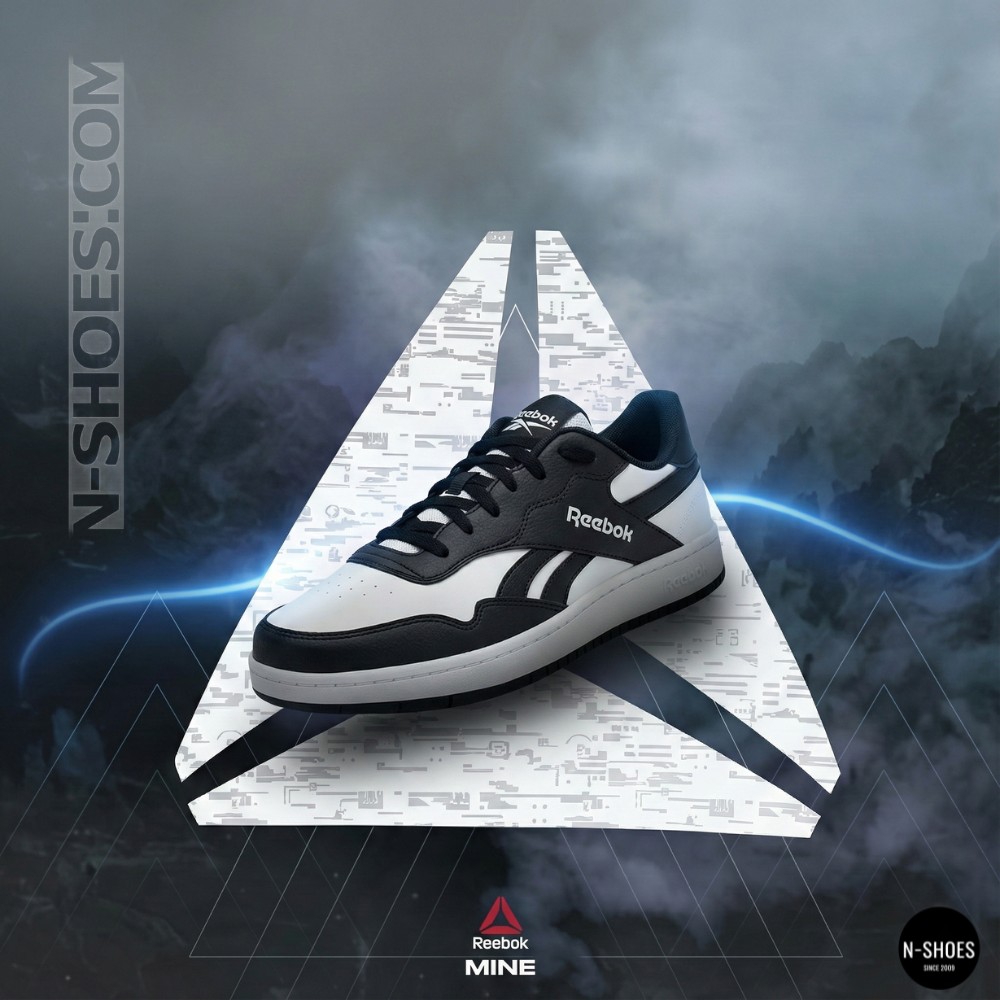 Чоловічі шкіряні кросівки Reebok BB 1000 100211081 6097 чорно-білі