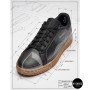 Оригинальные черные кеды Reebok Court Clean 100234604 6098 (Gum Sole)