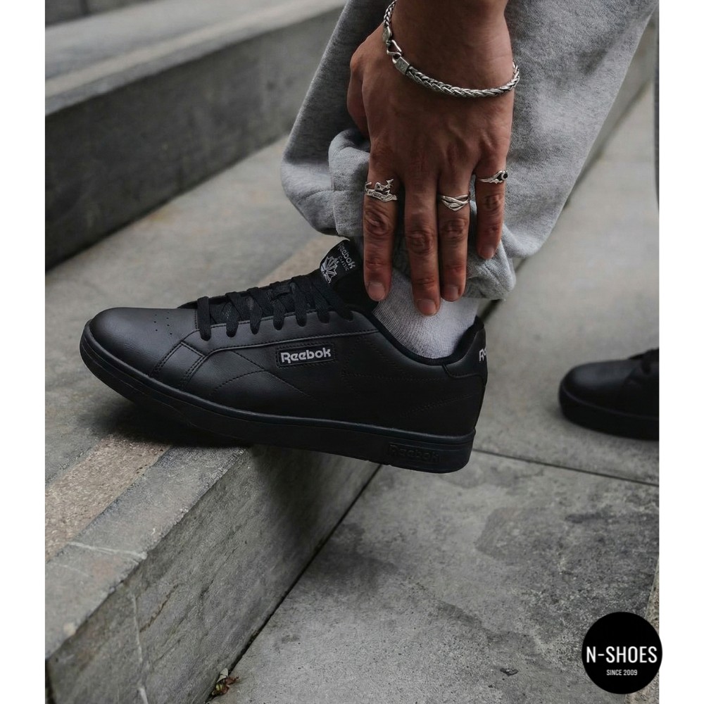 Мужские черные кеды Reebok Court Clean 100074370 6099