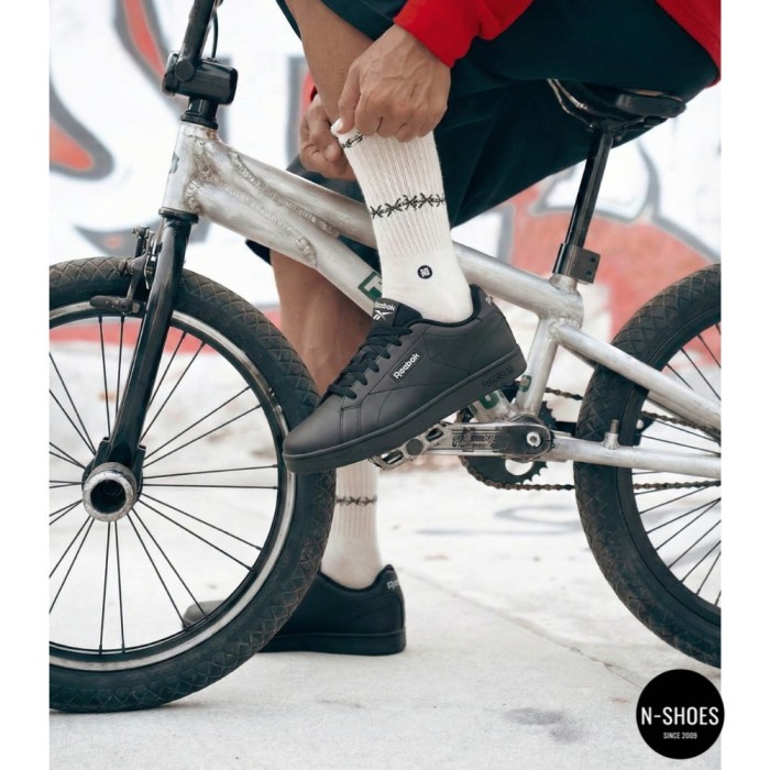Мужские черные кеды Reebok Court Clean 100074370 6099