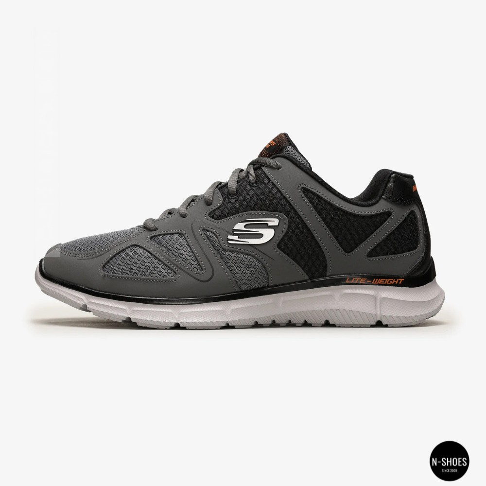 Men's Grey Skechers Flash Point 58350 6131 Sneakers