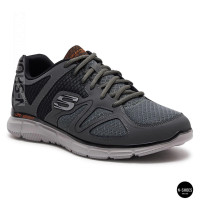 Skechers Flash Point 58350 6131 Men's Gray Memory Foam Sneakers, Original