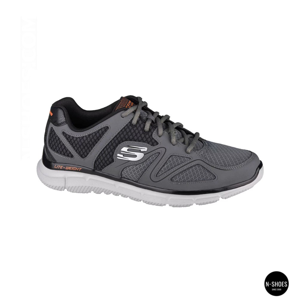 Men's Grey Skechers Flash Point 58350 6131 Sneakers