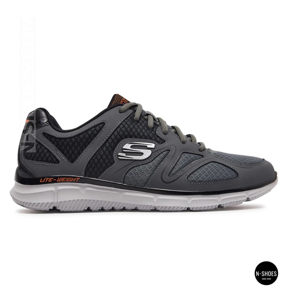 Men's Grey Skechers Flash Point 58350 6131 Sneakers