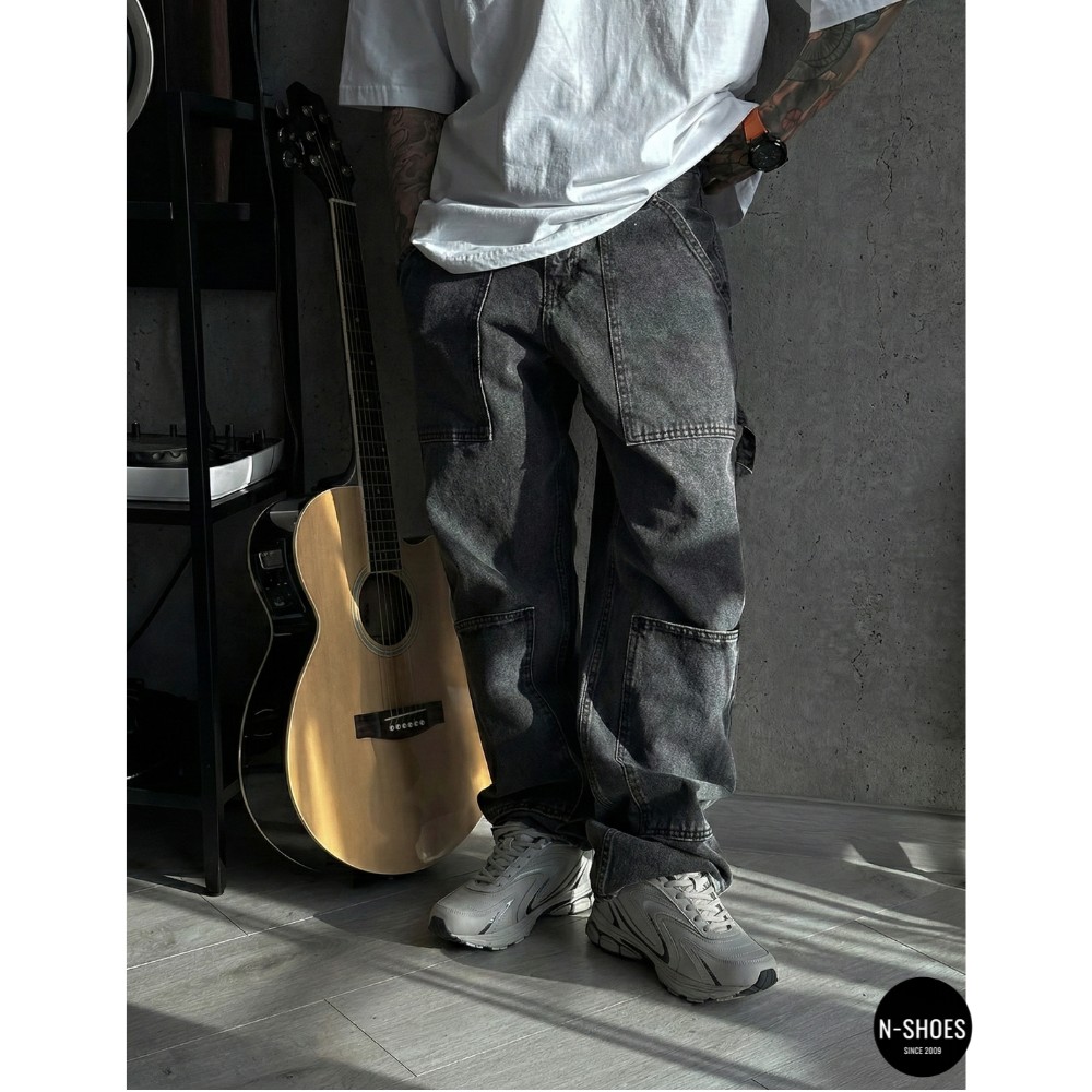 Чоловічі кросівки Bona 808M Grey-Dark Grey 6136 з натуральної шкіри