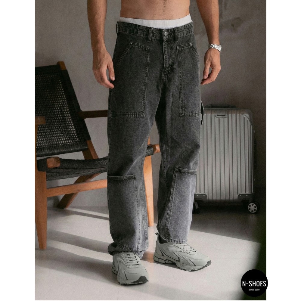 Чоловічі кросівки Bona 808M Grey-Dark Grey 6136 з натуральної шкіри