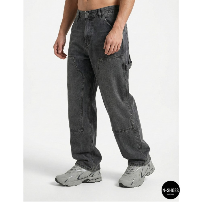 Мужские кроссовки Bona 808M Grey-Dark Grey 6136 из натуральной кожи